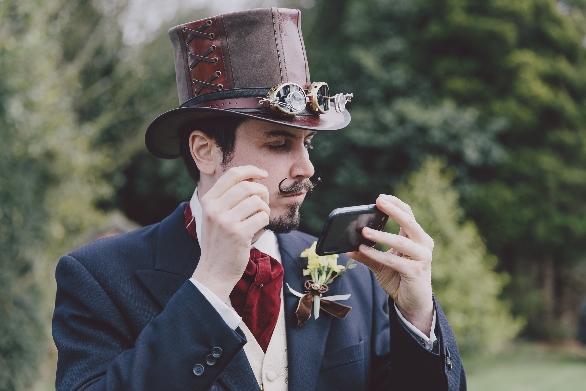 Erin + James Notingham Steampunk Wedding Scuffins Photography 002