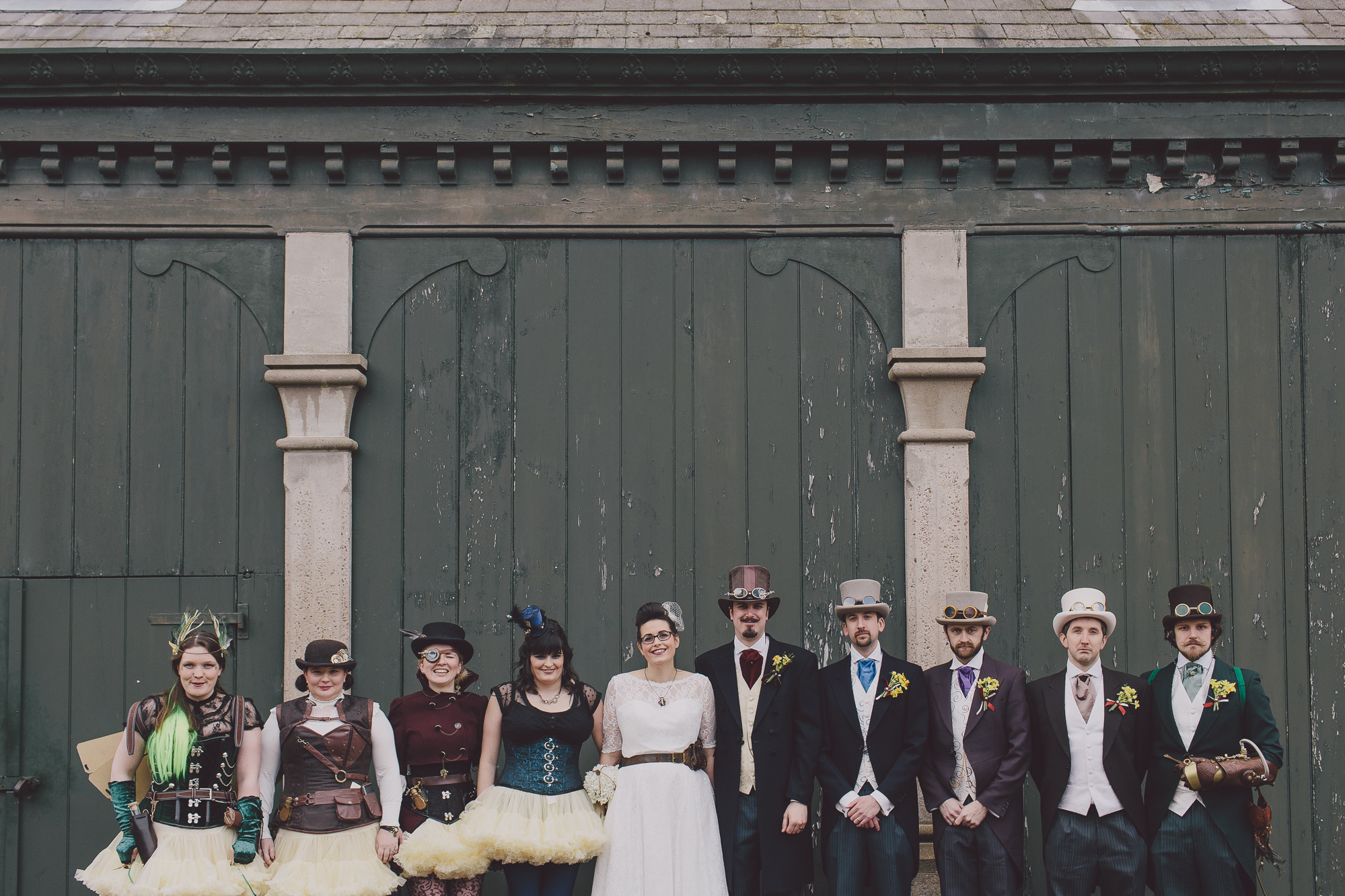 Erin + James Notingham Steampunk Wedding Scuffins Photography 005