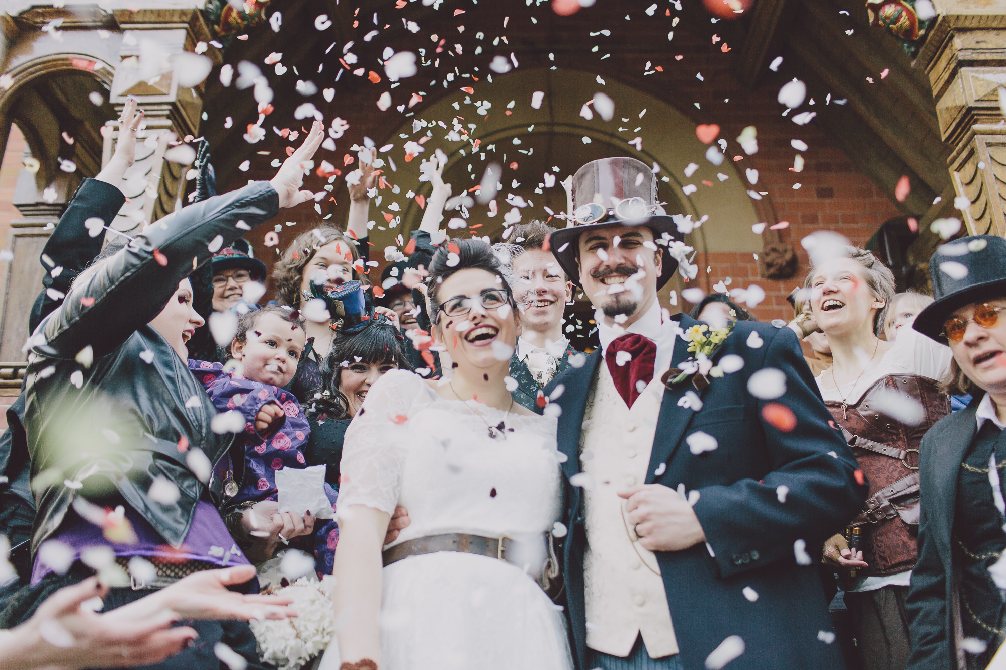 Erin + James Notingham Steampunk Wedding Scuffins Photography 006