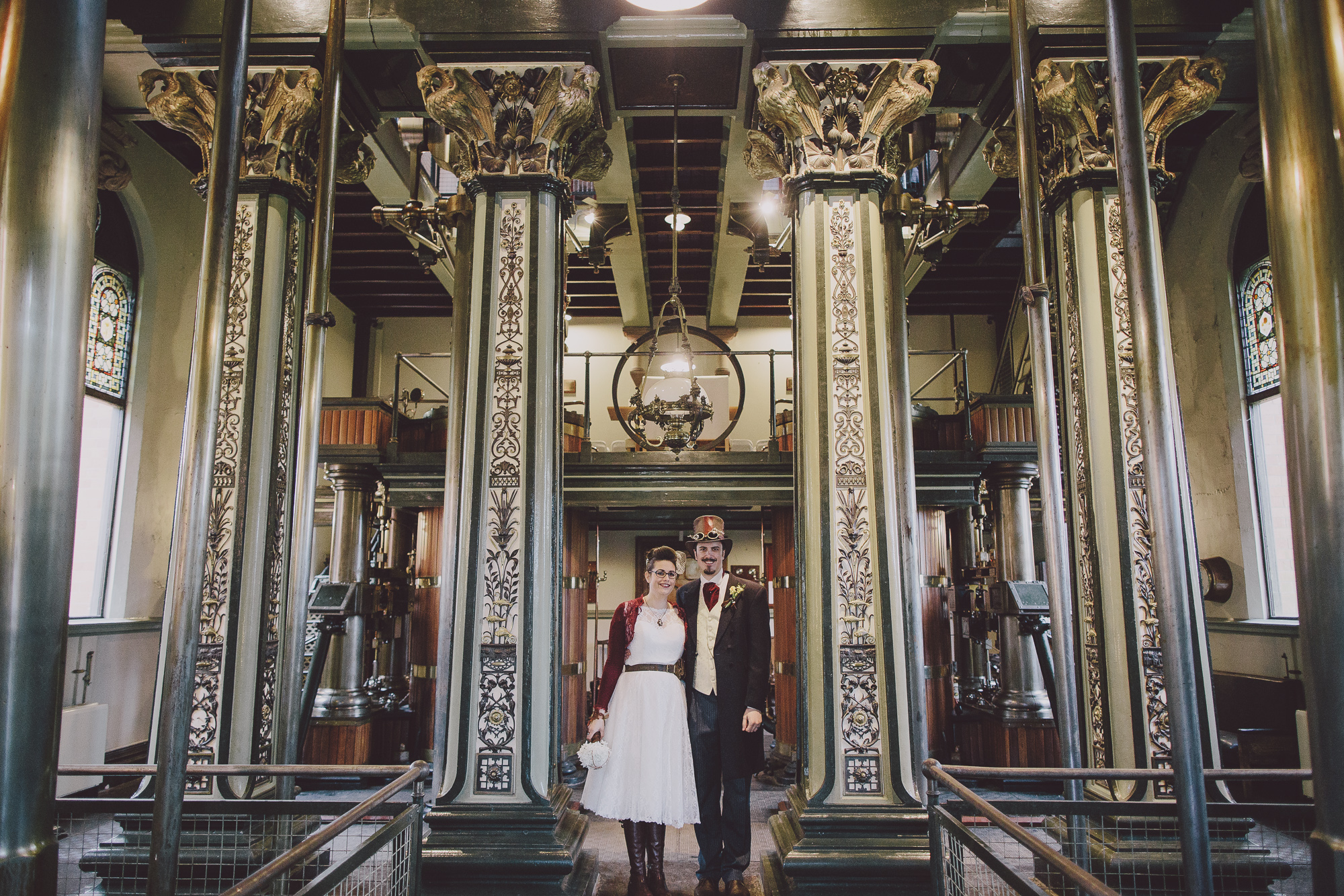 Erin + James Notingham Steampunk Wedding Scuffins Photography 007