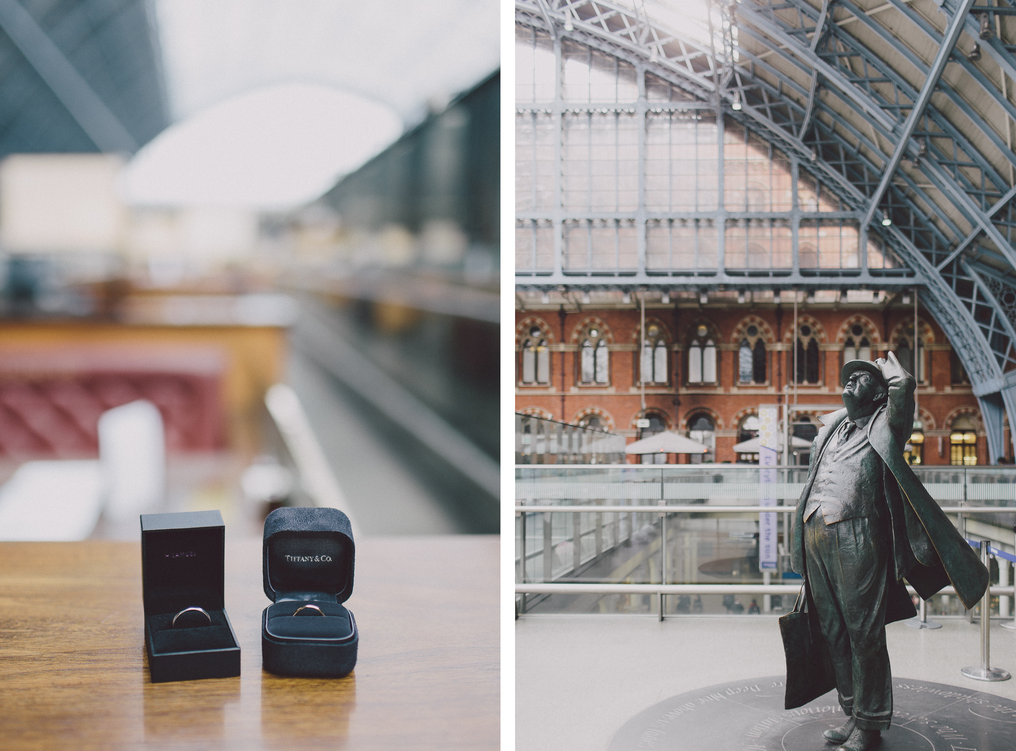 Relaxed Small St Pancras London Wedding Clem + Eric Scuffins Photography 006