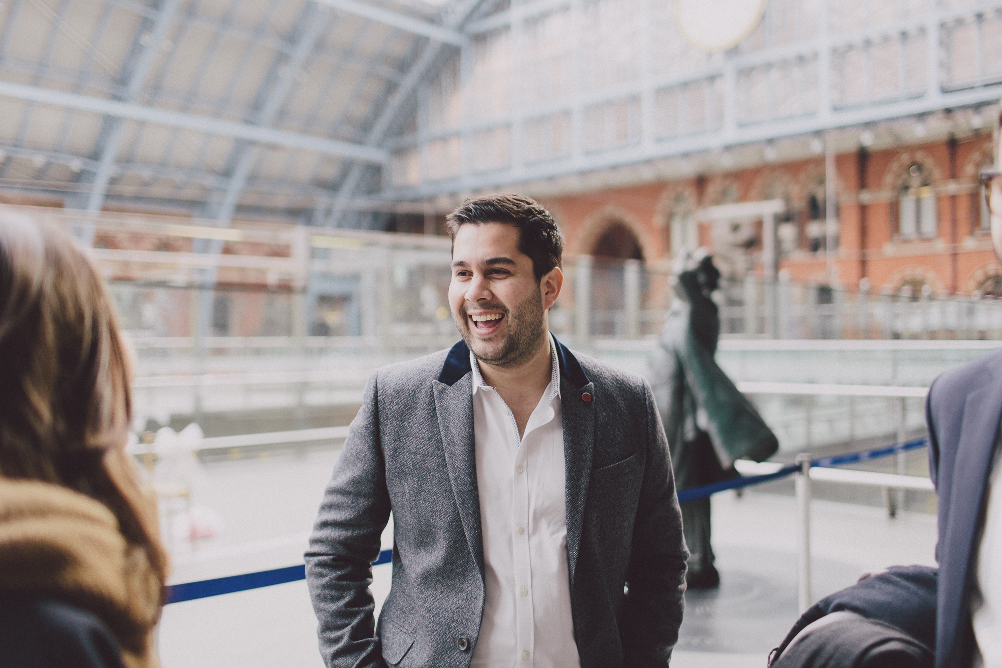 Relaxed Small St Pancras London Wedding Clem + Eric Scuffins Photography 015