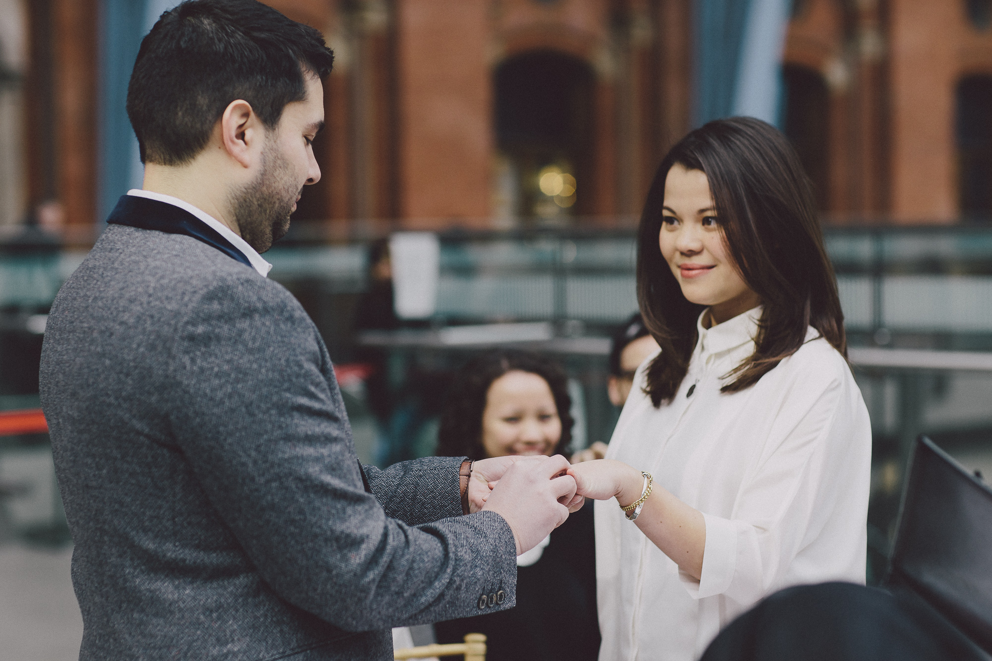 Relaxed Small St Pancras London Wedding Clem + Eric Scuffins Photography 029