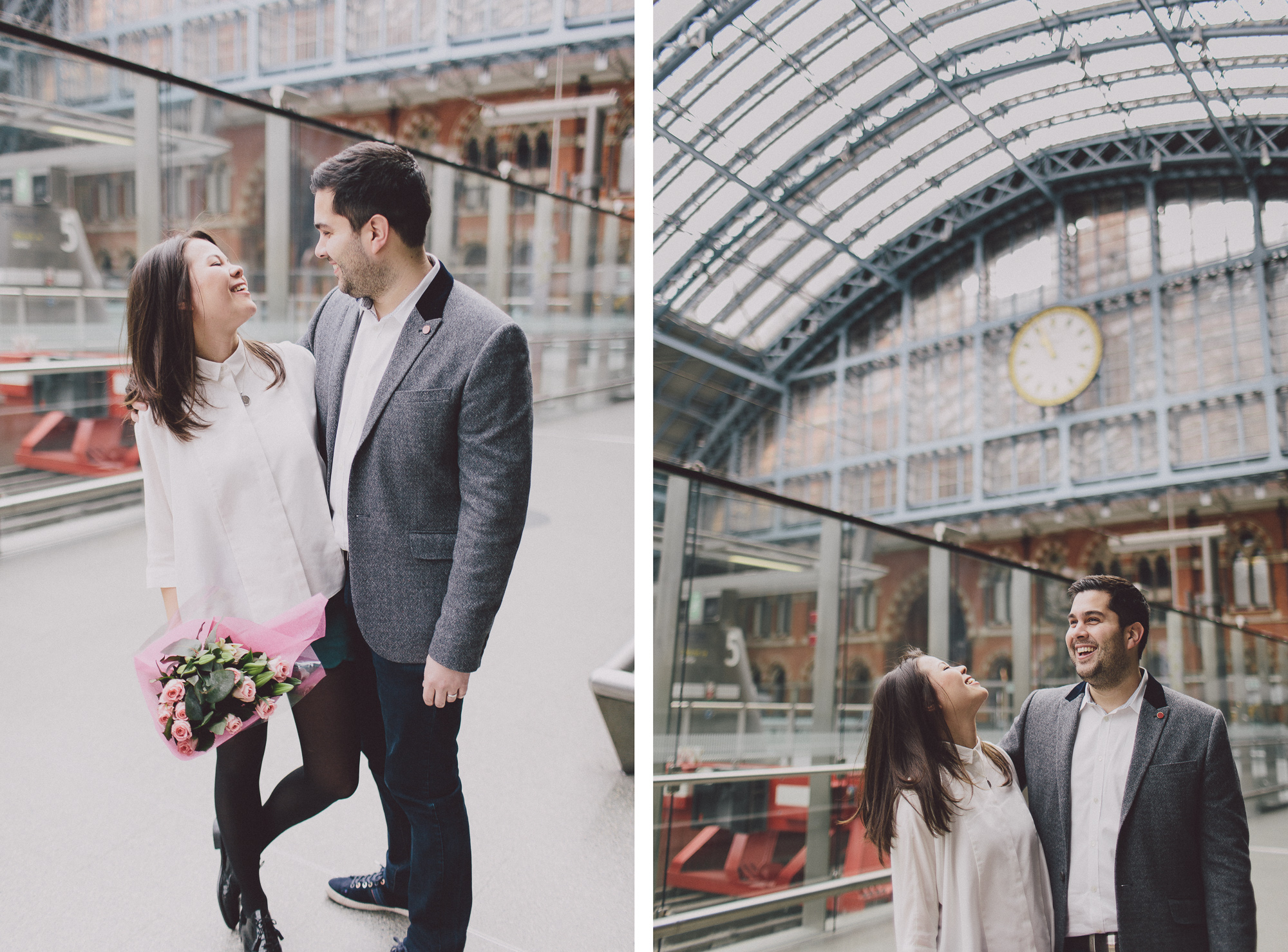 Relaxed Small St Pancras London Wedding Clem + Eric Scuffins Photography 036