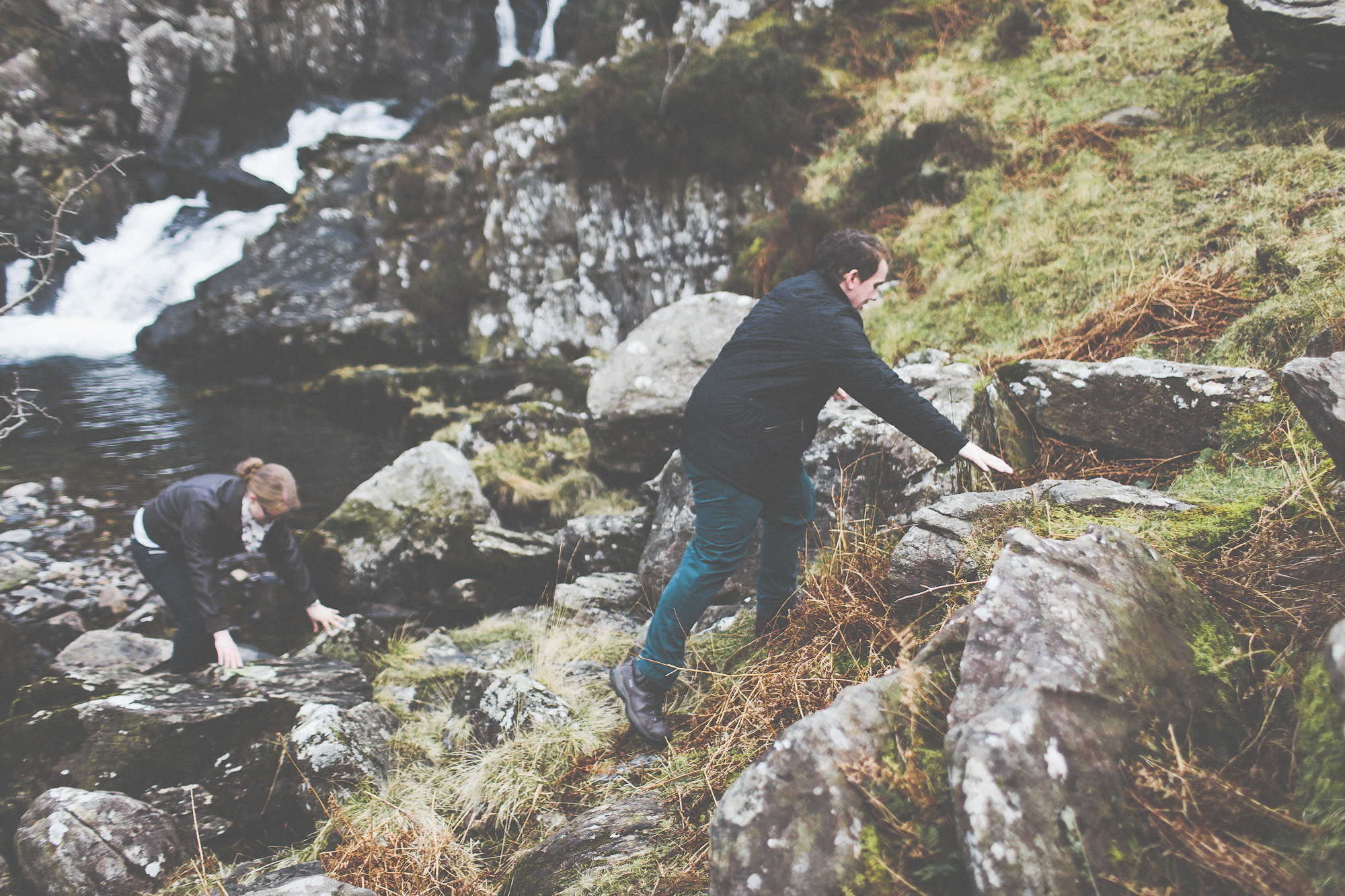 Wales Mountain Waterfall Engagement Mark + Amanda Scuffins Photography 026