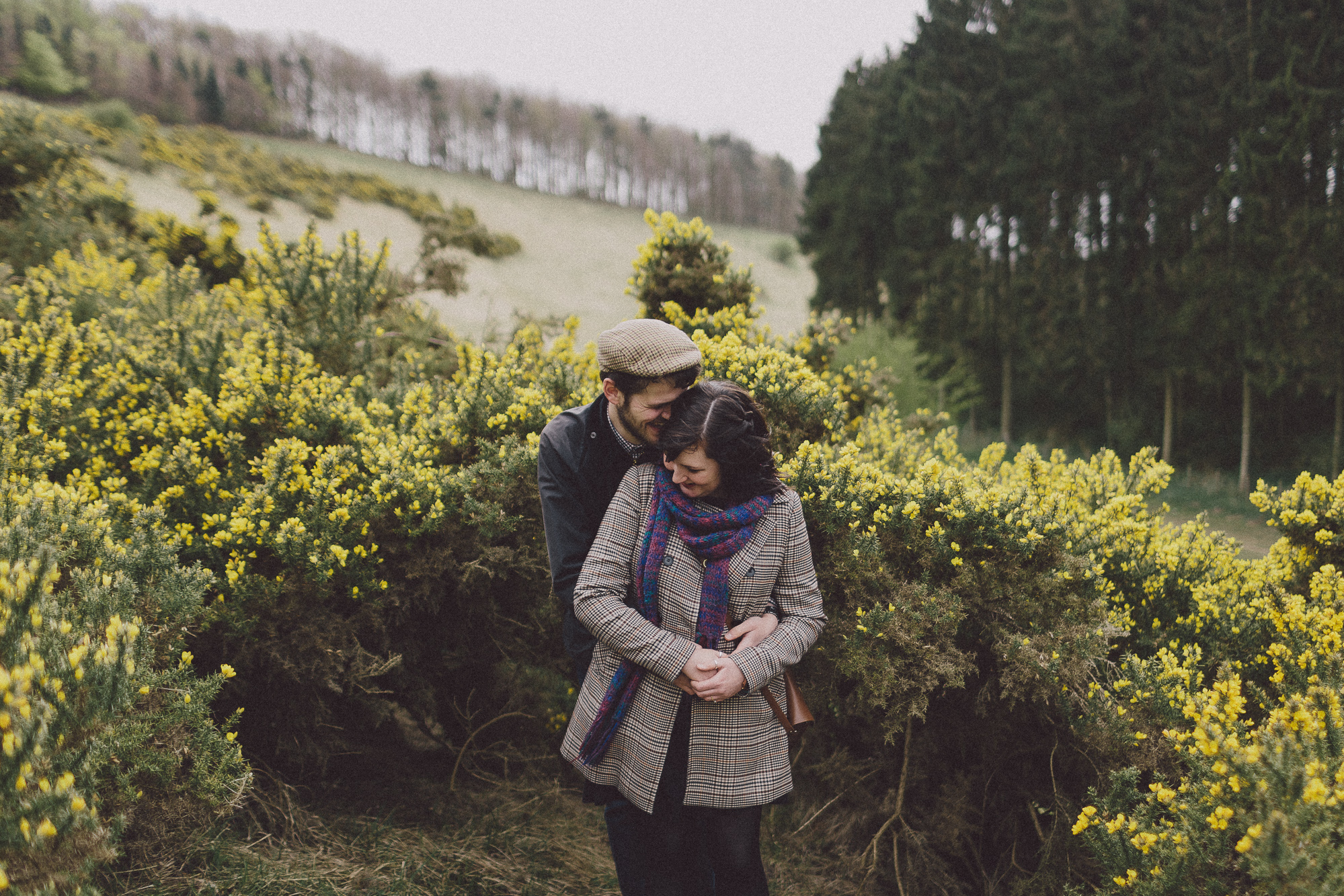 Yorkshire Countryside Dog Walking Engagement Dave + Vicky Scuffins Photography 009