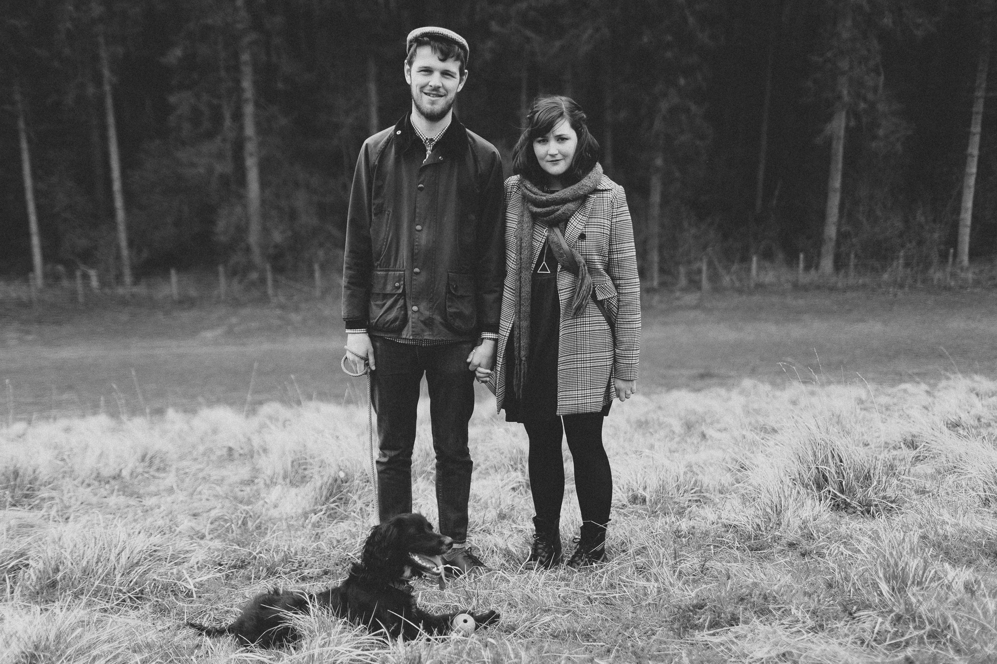 Yorkshire Countryside Dog Walking Engagement Dave + Vicky Scuffins Photography 010