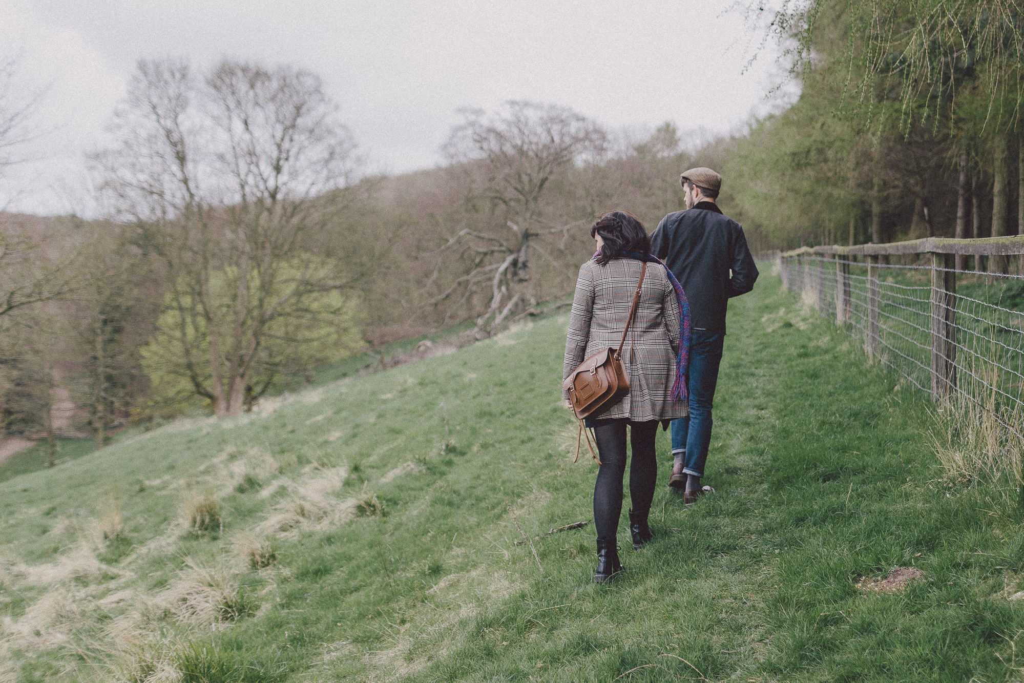 Yorkshire Countryside Dog Walking Engagement Dave + Vicky Scuffins Photography 023