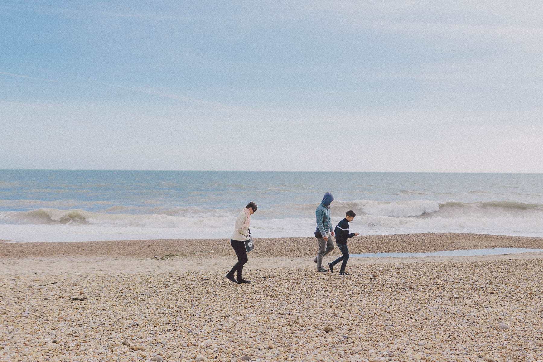 Faye+Dan Christchurch Devon Beach Engagement Photography Scuffins Photography 007