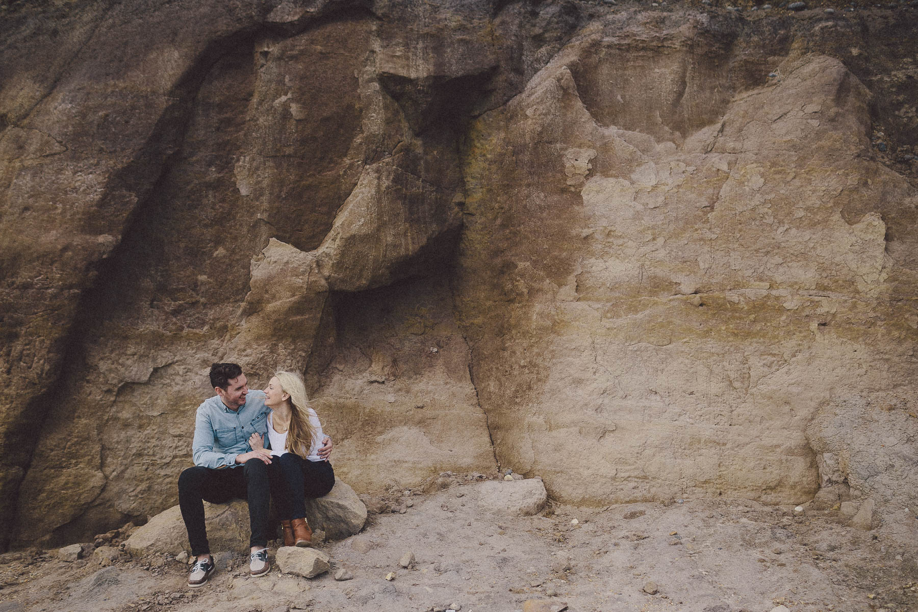 Faye+Dan Christchurch Devon Beach Engagement Photography Scuffins Photography 008