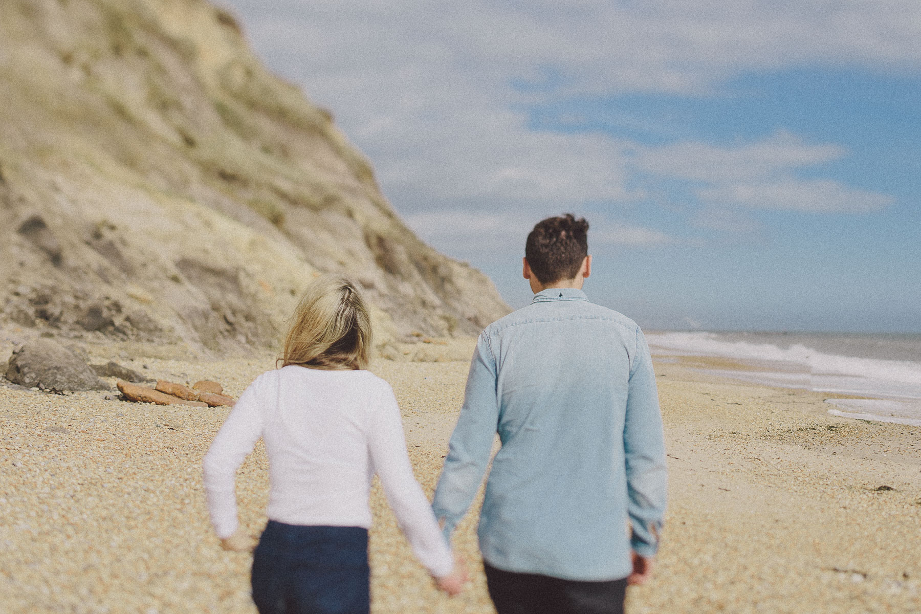 Faye+Dan Christchurch Devon Beach Engagement Photography Scuffins Photography 013