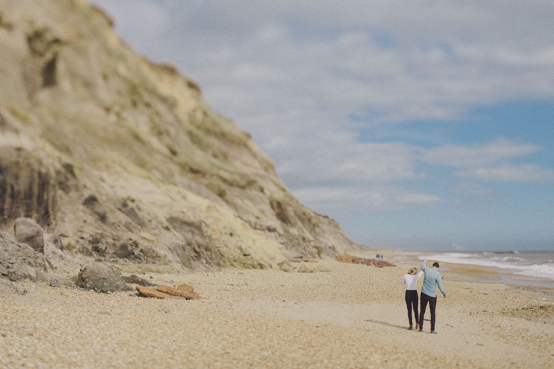 Faye+Dan Christchurch Devon Beach Engagement Photography Scuffins Photography 014