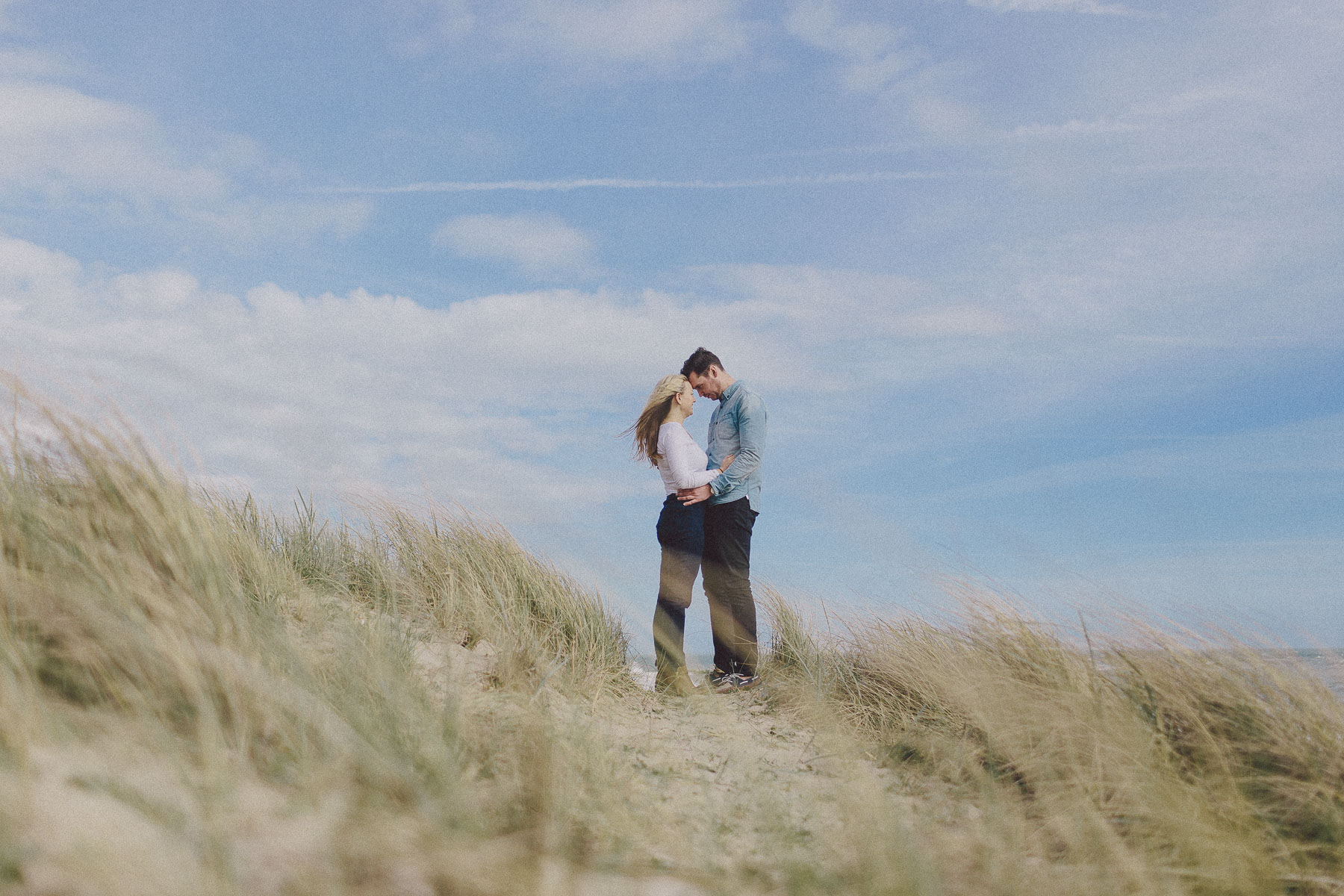 Faye+Dan Christchurch Devon Beach Engagement Photography Scuffins Photography 018