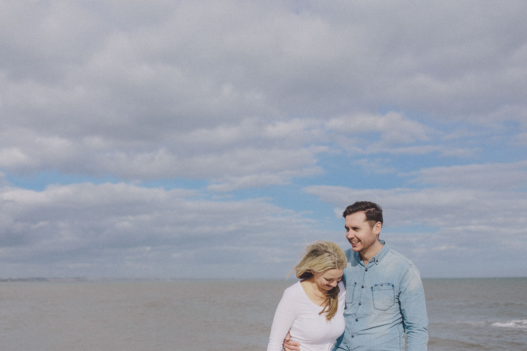 Faye+Dan Christchurch Devon Beach Engagement Photography Scuffins Photography 020