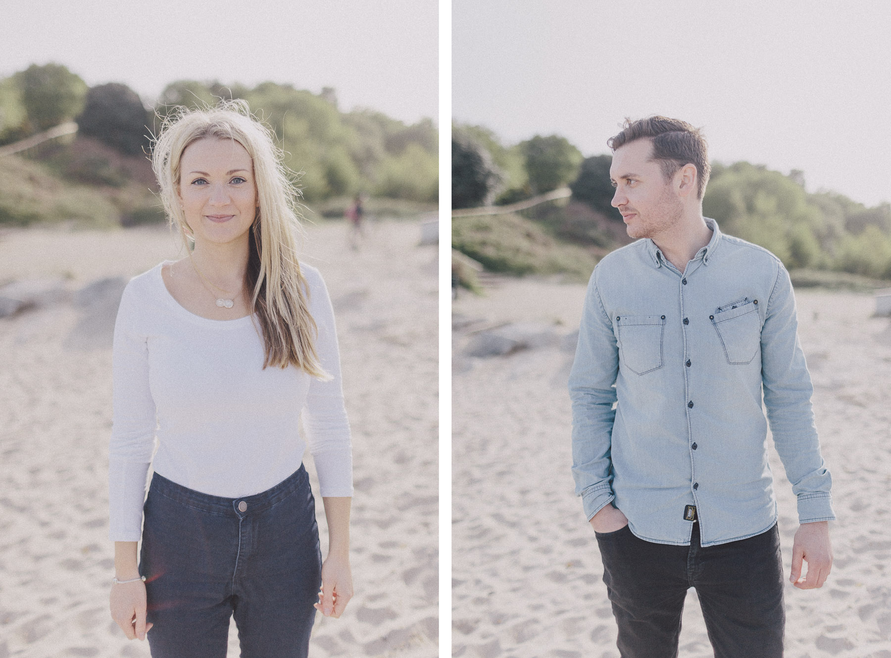 Faye+Dan Christchurch Devon Beach Engagement Photography Scuffins Photography 022