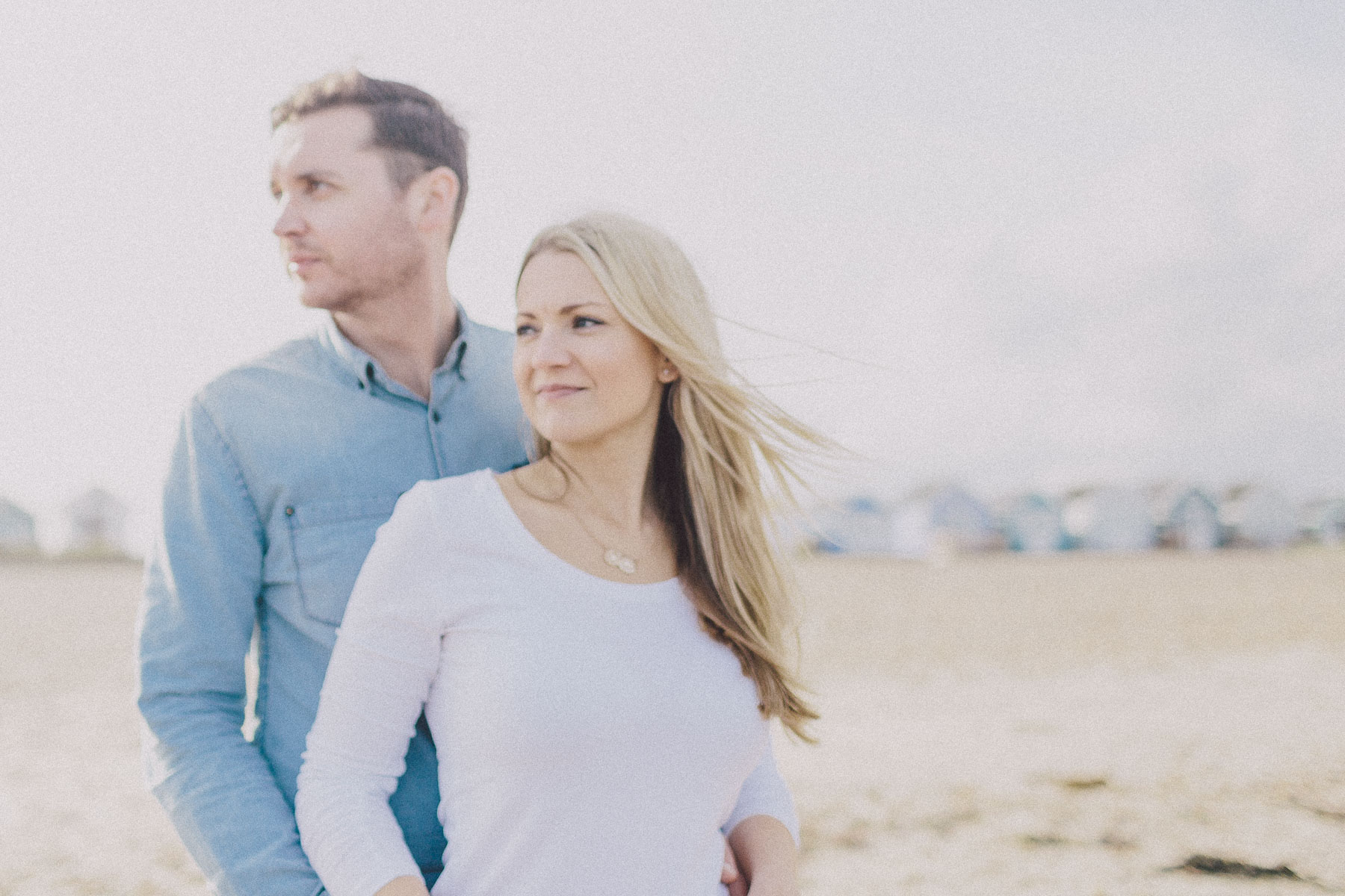 Faye+Dan Christchurch Devon Beach Engagement Photography Scuffins Photography 025